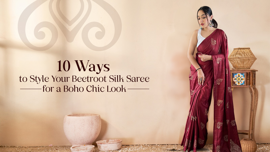 Beetrrot silk sarees