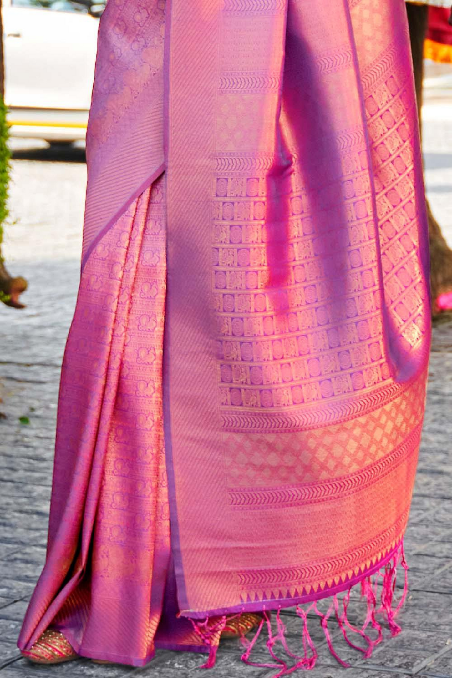 Magenta Pink Banarasi Special Wedding Edition Silk Saree with Zari Work