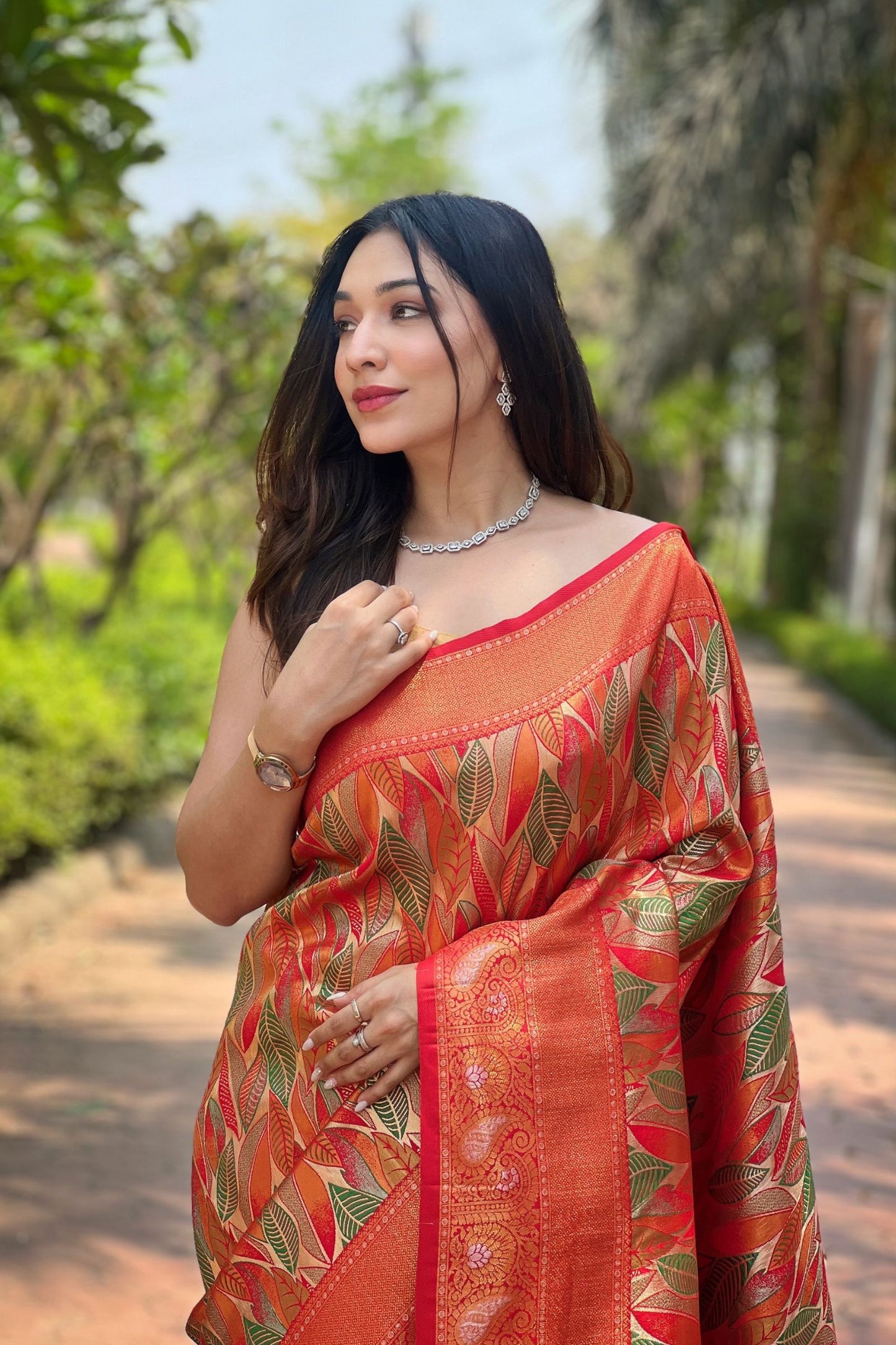 Red Kanchipattu Silk Saree