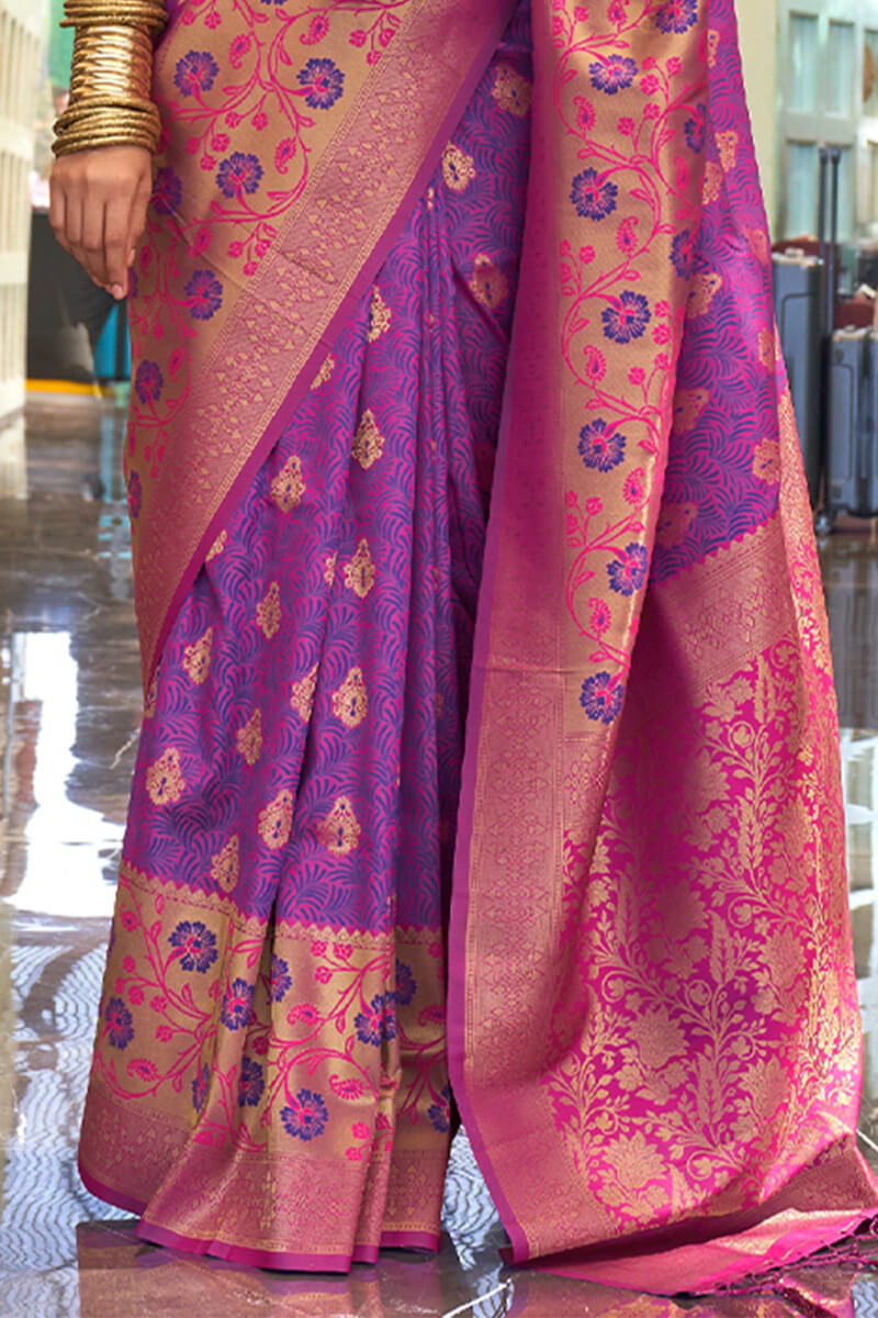 Viola Purple South Silk Saree